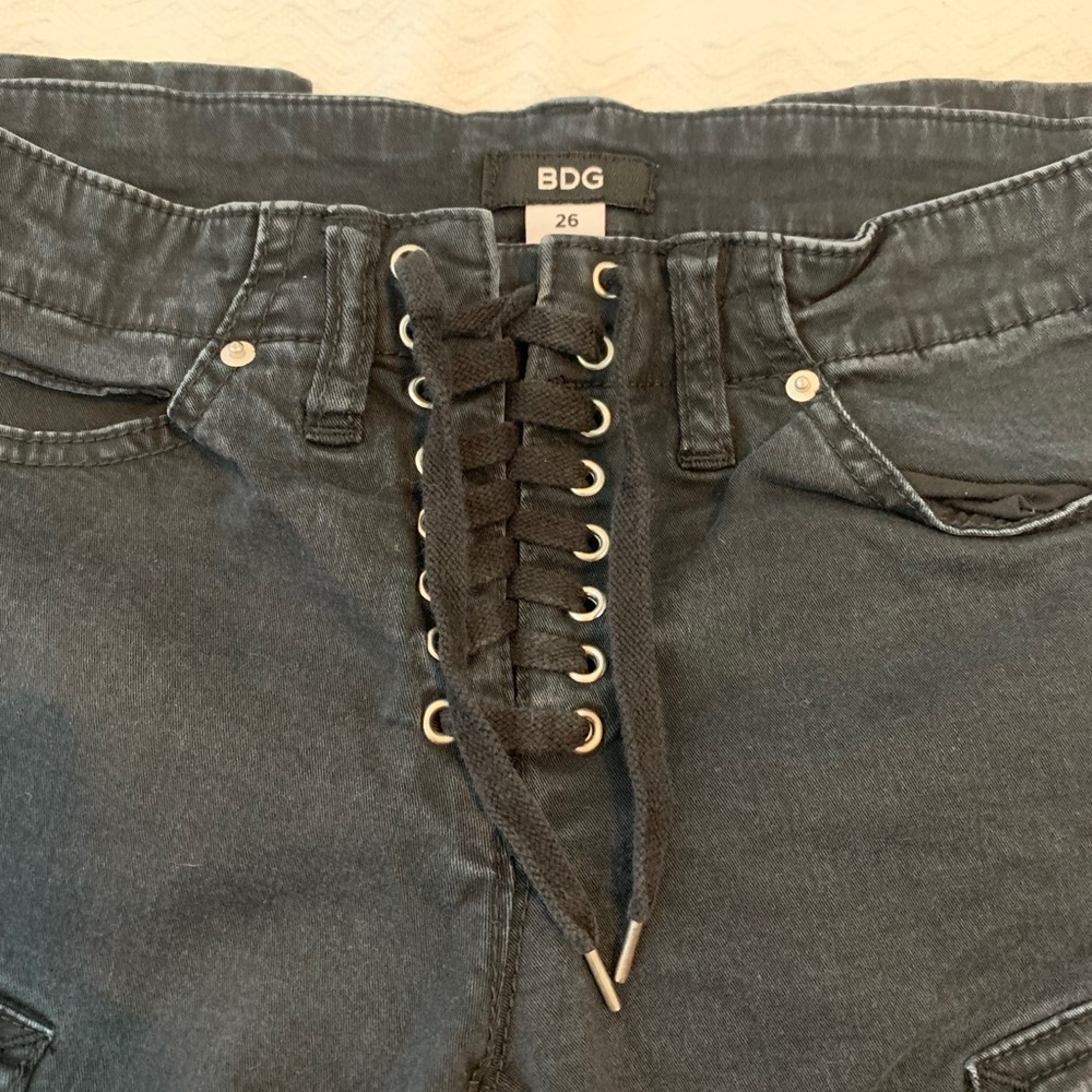 Lace Up Urban Outfitters Jeans